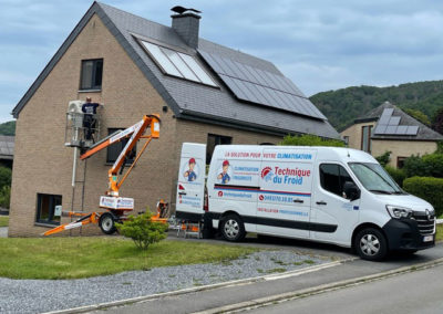 Installation de la clim sur une maison en Belgique